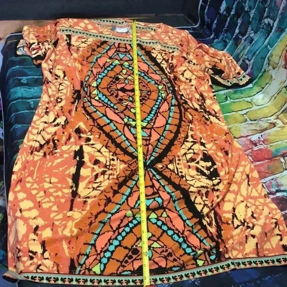 Beige by eci dress multi colored 2X by measurements plus size - Picture 11 of 12